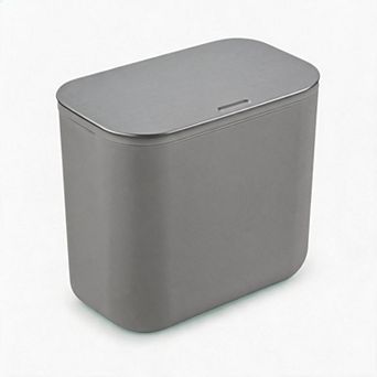 Hanging Trash Can, Under Sink Compost Small Trash Bin with Stainless Steel Lid