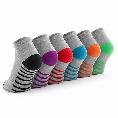 6 Pairs Women's Comfort Fit Ankle Socks