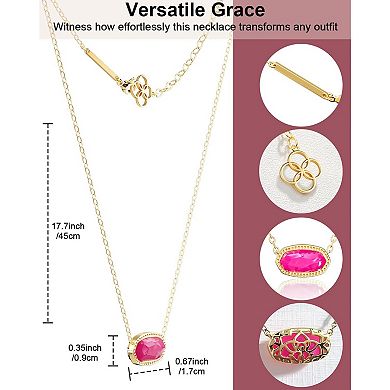 Gold Plated Pendant Necklace for Women