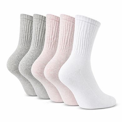 6 Pairs Women's Athletic Crew Cushioned Socks