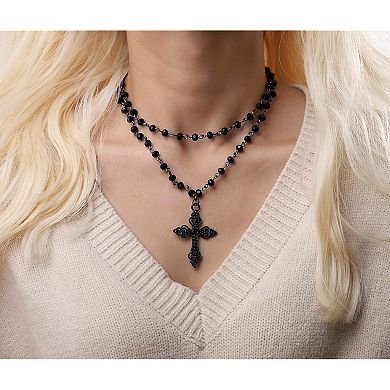 Gothic Cross Choker Necklace