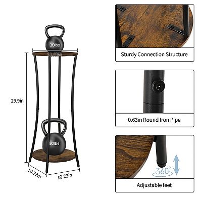 Round Corner Plant Stand For Patio Garden Indoor