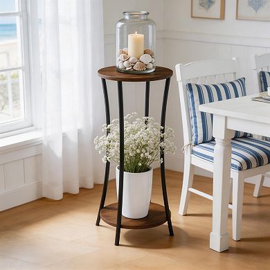 Round Corner Plant Stand For Patio Garden Indoor