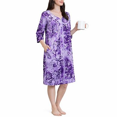 Casual Zipper House Dress Women