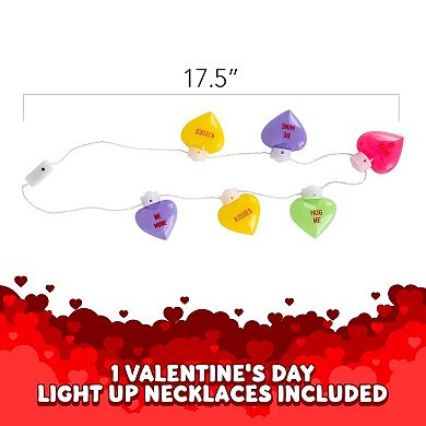 Jumbo LED Heart Necklace with Multicolor Lights