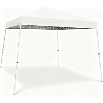 10x10 Pop Up Canopy Tent,Outdoor Canopy Beach Tent Slant Legs w/Storage Bag,Folding Portable Gazebo