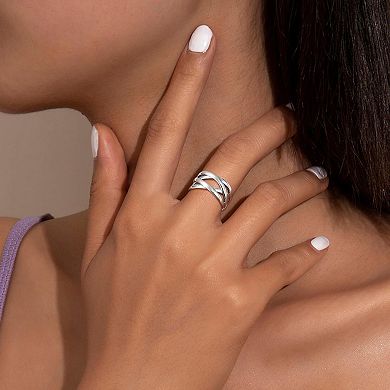 Open Knuckle Knot Band Rings Women