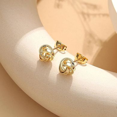 Knot Stud Earrings Set