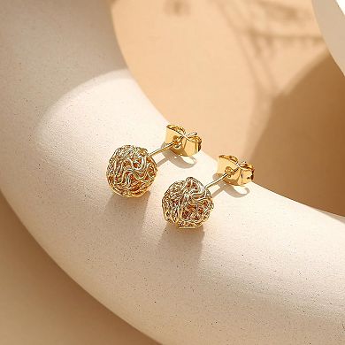 Knot Stud Earrings Set