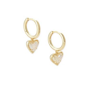 Minimal Heart Hoop Earrings