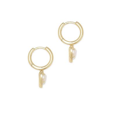 Minimal Heart Hoop Earrings