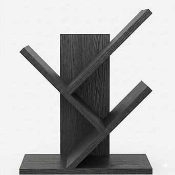 3 tier Tree Bookshelf, Desktop & Floor Standing Storage Organizer