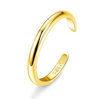 Simple Gold Toe Ring Set Women