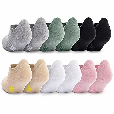 6 Pairs Women's No Show Athletic Socks