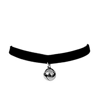 Gothic Cat Collar Bell Choker Necklace