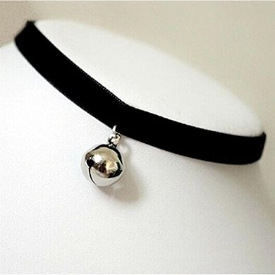 Gothic Cat Collar Bell Choker Necklace