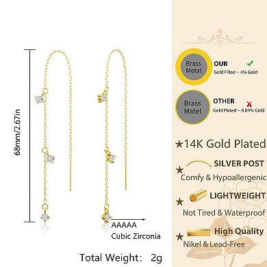 Long Chain Dangle Earrings