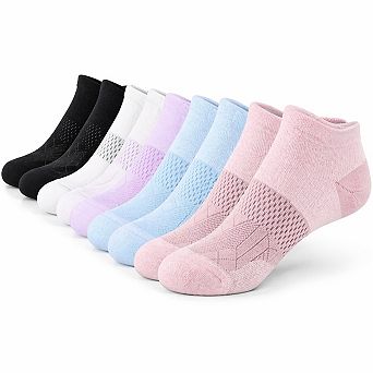 Athletic Ankle Socks for Women - 5-6 Pairs
