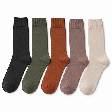 5 Pairs Women's Thin Cotton Crew Socks