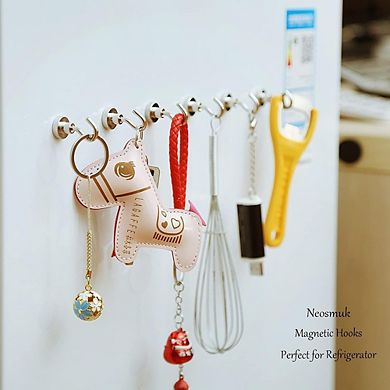 10-Pack Heavy-Duty Magnetic Hooks for Cruise Cabin and Fridge Hanging