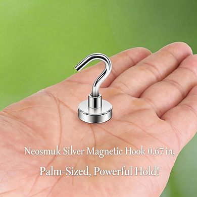 10-Pack Heavy-Duty Magnetic Hooks for Cruise Cabin and Fridge Hanging