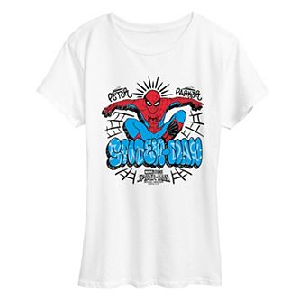 Women's Marvel Spider-Man Brand New Day Graffiti Graphic Tee