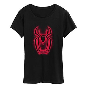 Women's Marvel Spider-Man Brand New Day Spray Symbol Graphic Tee