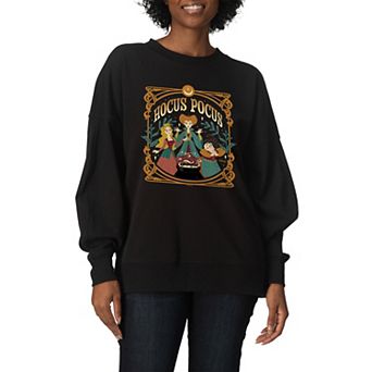 Women's Disney's Hocus Pocus Oversized Fleece Crew Sweatshirt