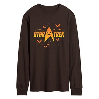 Men's Star Trek Halloween Logo Long Sleeve Graphic Tee