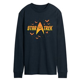 Men's Star Trek Halloween Logo Long Sleeve Graphic Tee