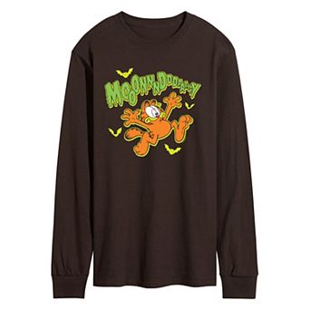 Men's Garfield Spooky Monday Long Sleeve Graphic Tee