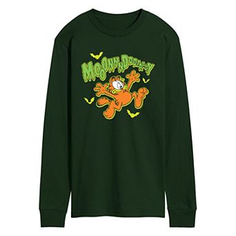 Men's Garfield Spooky Monday Long Sleeve Graphic Tee