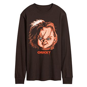 Men's Chucky Portrait Long Sleeve Graphic Tee