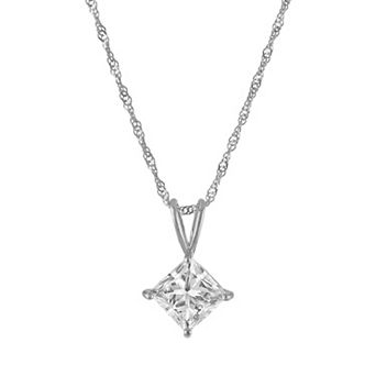 NaturaLux™ 14k Gold 1 Carat T.W. Lab-Grown Diamond Pendant Necklace