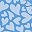 Tossed Hearts Blue