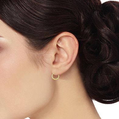Taylor Grace 10k Gold Swirl Hoop Earrings