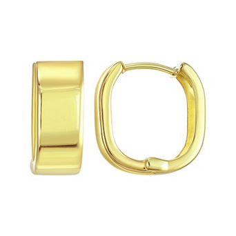 Taylor Grace 10k Gold U-Shaped Huggie Earrings