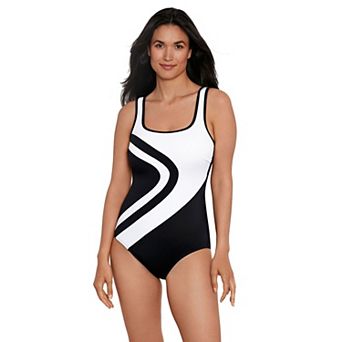 Women's Great Lengths Colorblock Sport Tank One-Piece Swimsuit