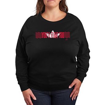 Plus Size IT You'll Float Too French Terry Long Sleeve Tee