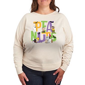 Plus Size Peanuts Snoopy & Friends Halloween French Terry Long Sleeve Tee