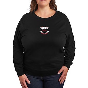 Plus Size The Lost Boys Fangs Logo French Terry Long Sleeve Tee