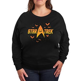 Plus Size Star Trek Halloween Logo French Terry Long Sleeve Tee