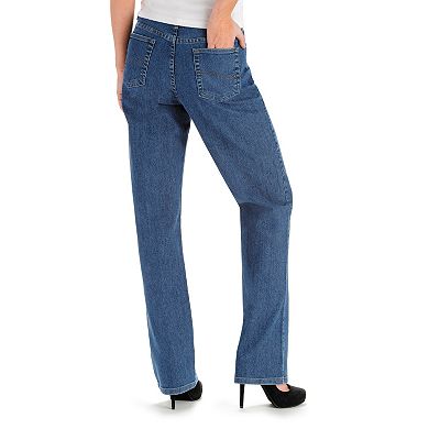 Petite Lee Relaxed Fit Straight-Leg Jeans