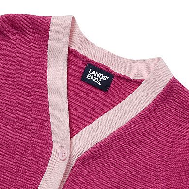 Girls 2-16 Lands' End Long Sleeve Cardigan in Regular & Plus