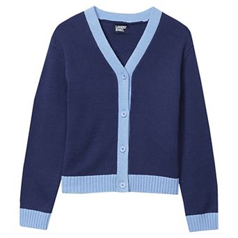 Girls 2-16 Lands' End Long Sleeve Cardigan in Regular & Plus