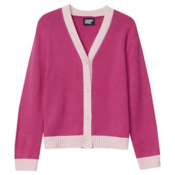Girls 2-16 Lands' End Long Sleeve Cardigan in Regular & Plus