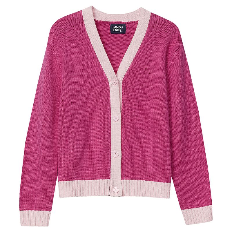 Girls 2-16 Lands' End Long Sleeve Cardigan