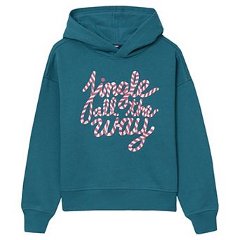 Girls 2-16 Lands' End Holiday Oversized Hoodie