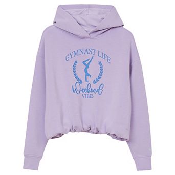 Girls 2-20 Lands' End Long Sleeve Bubble Active Hooded Sweatshirt