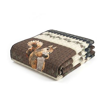 Donna Sharp Pine Circle Quilted Throw Blanket
